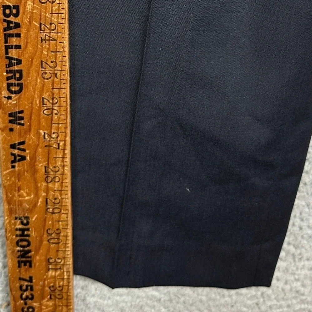NEW Lauren Ralph Lauren Norton Wool Blend Pants Mens 40X32 Navy Ultraflex Dress